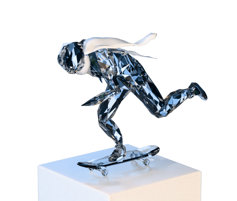 Skater Statue