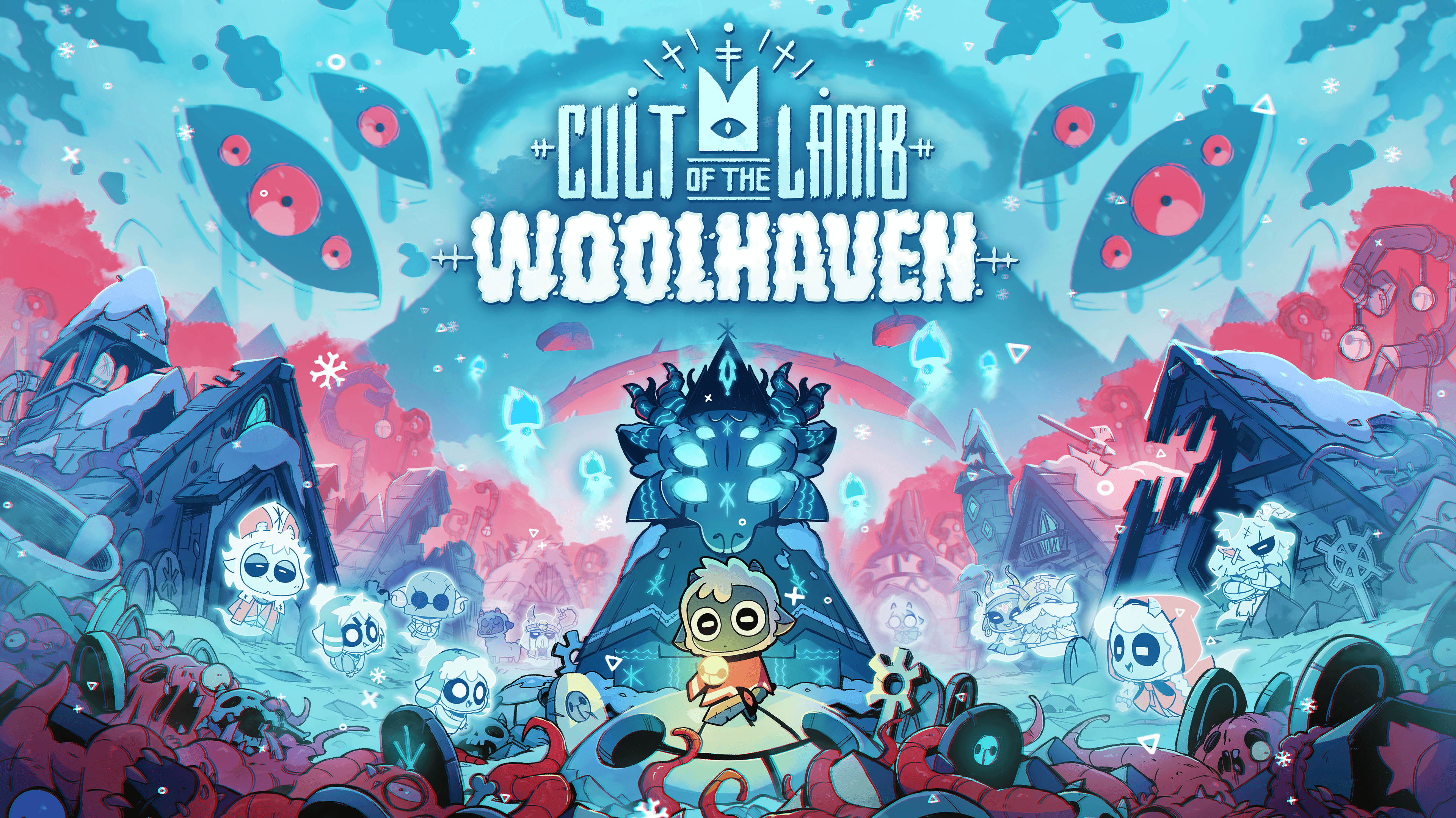 Cult of the Lamb: Woolhaven Key Art