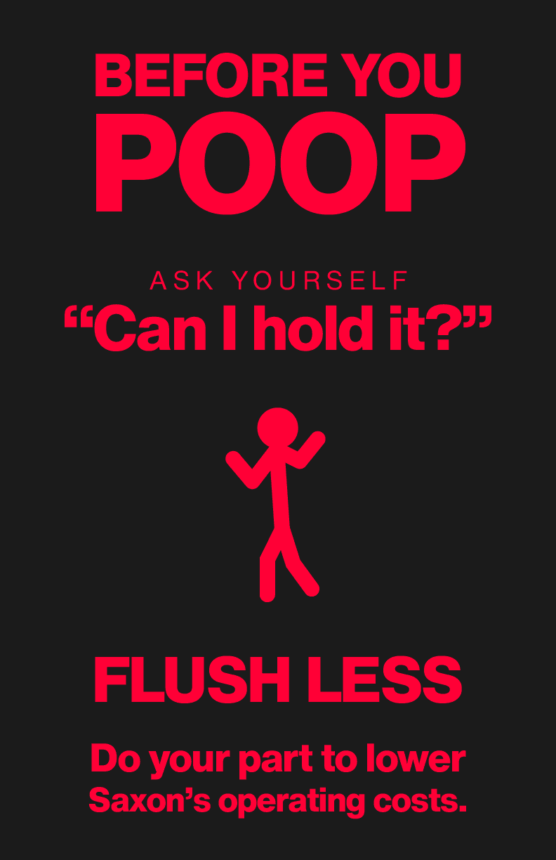 Flush Less Poster