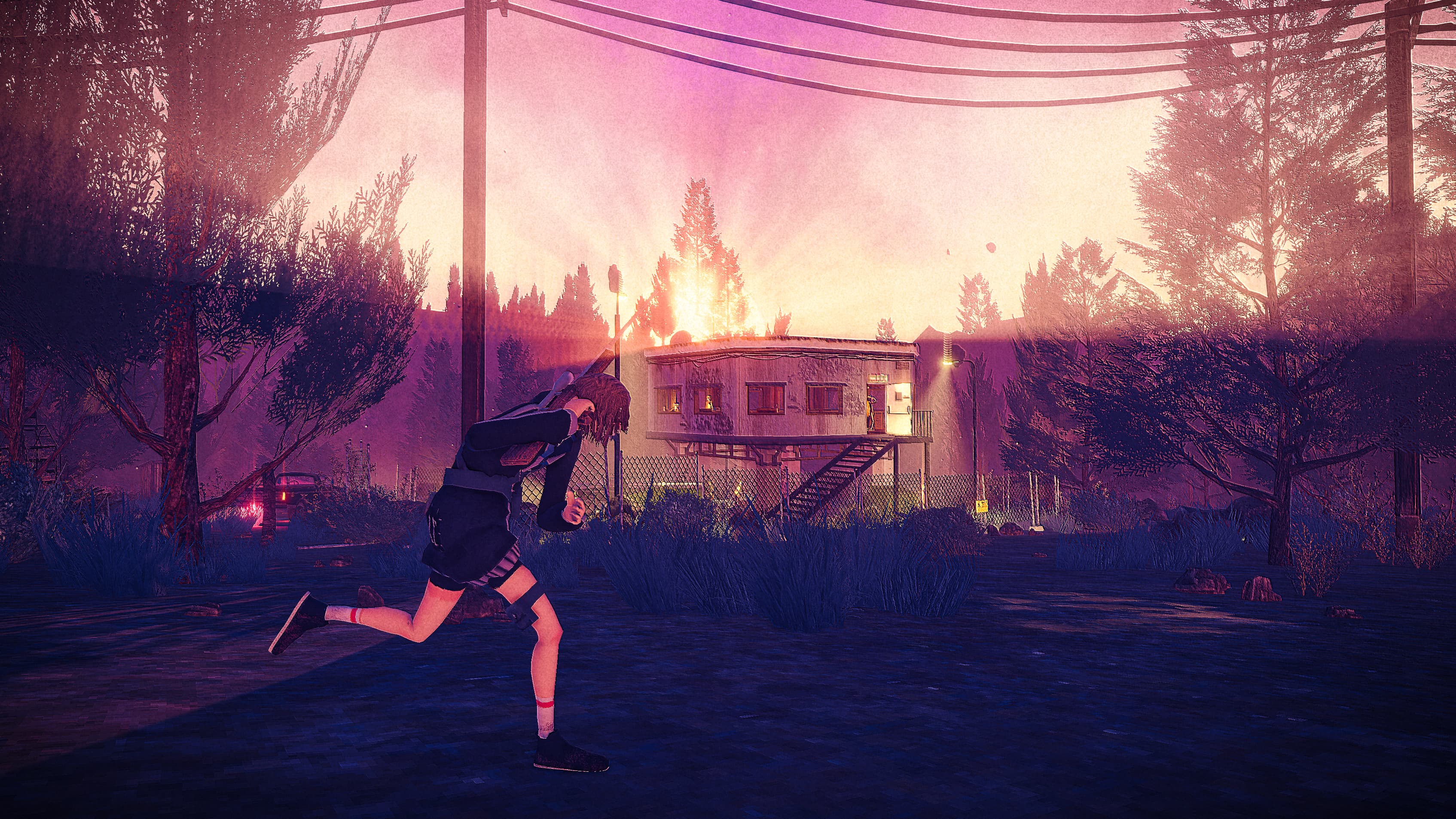 Children of the Sun Screenshot of THE GIRL running around an encampment